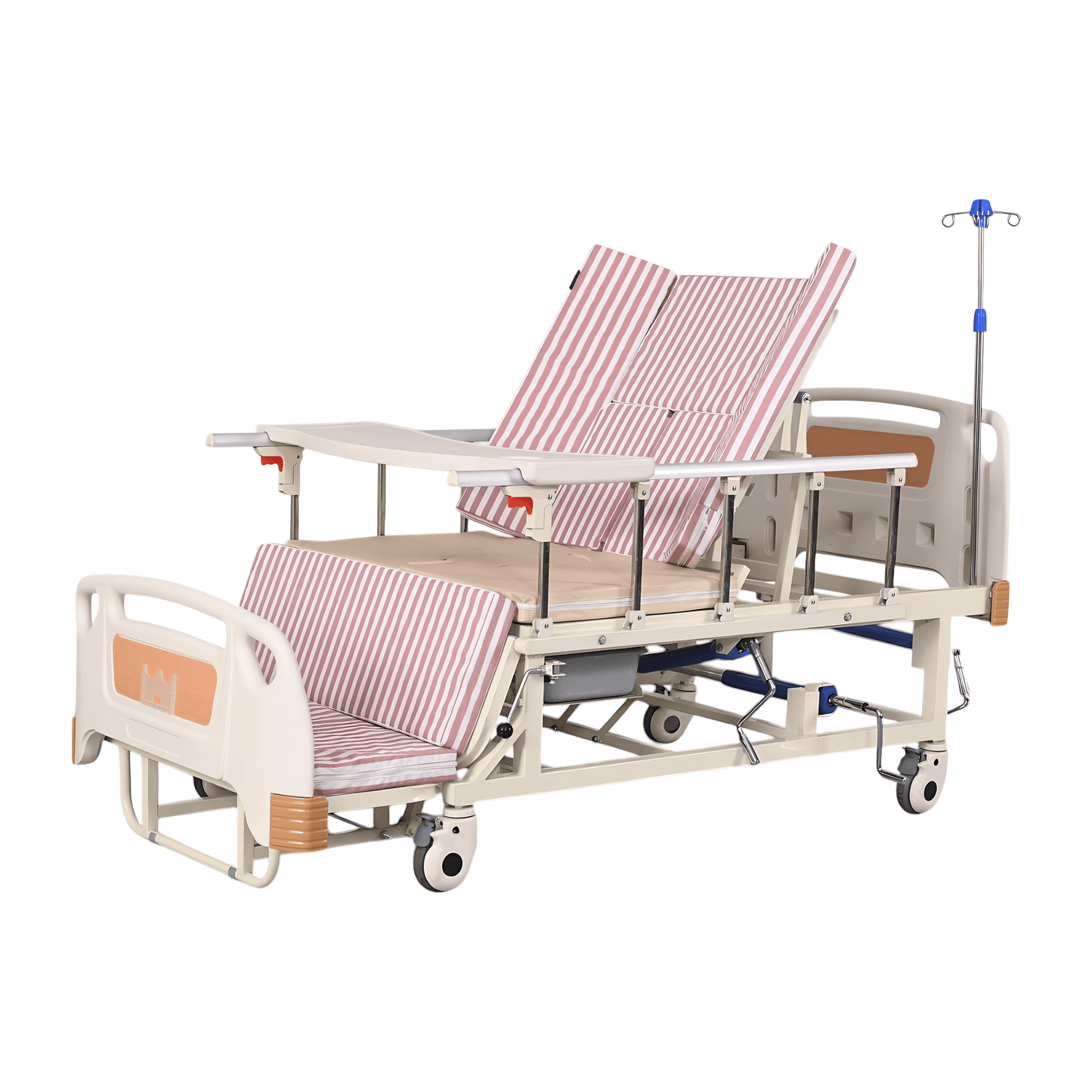 HCEC071 Healthcare Bed with Manual Multifunction and Lateral Turning - Homecare Bed