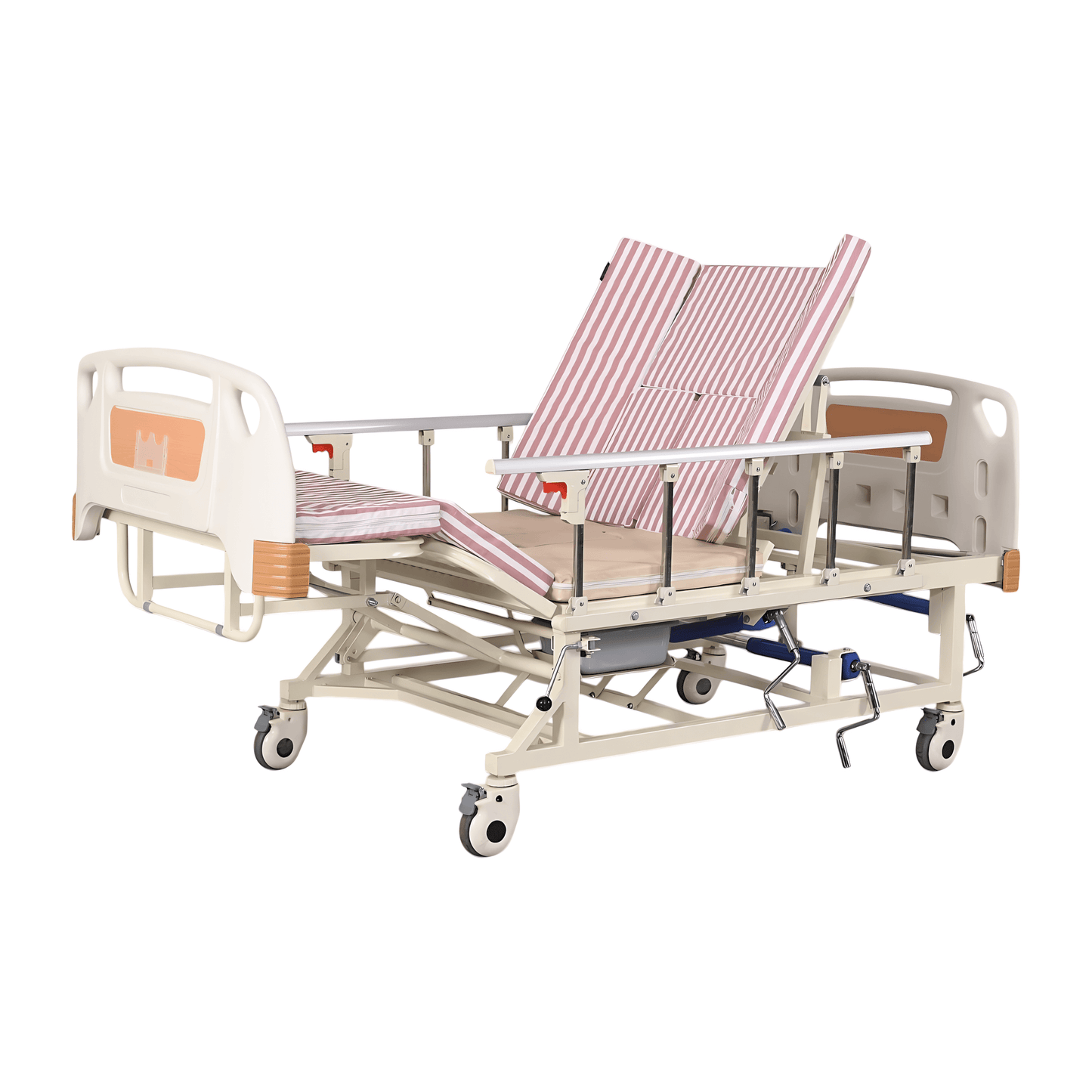 HCEC071 Healthcare Bed with Manual Multifunction and Lateral Turning - Homecare Bed back lift and leg lift function