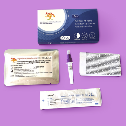 COVID-19 Influenza A+B RSV ADV MP Parainfluenza 1/23 Strep Antigen Combo Rapid Test