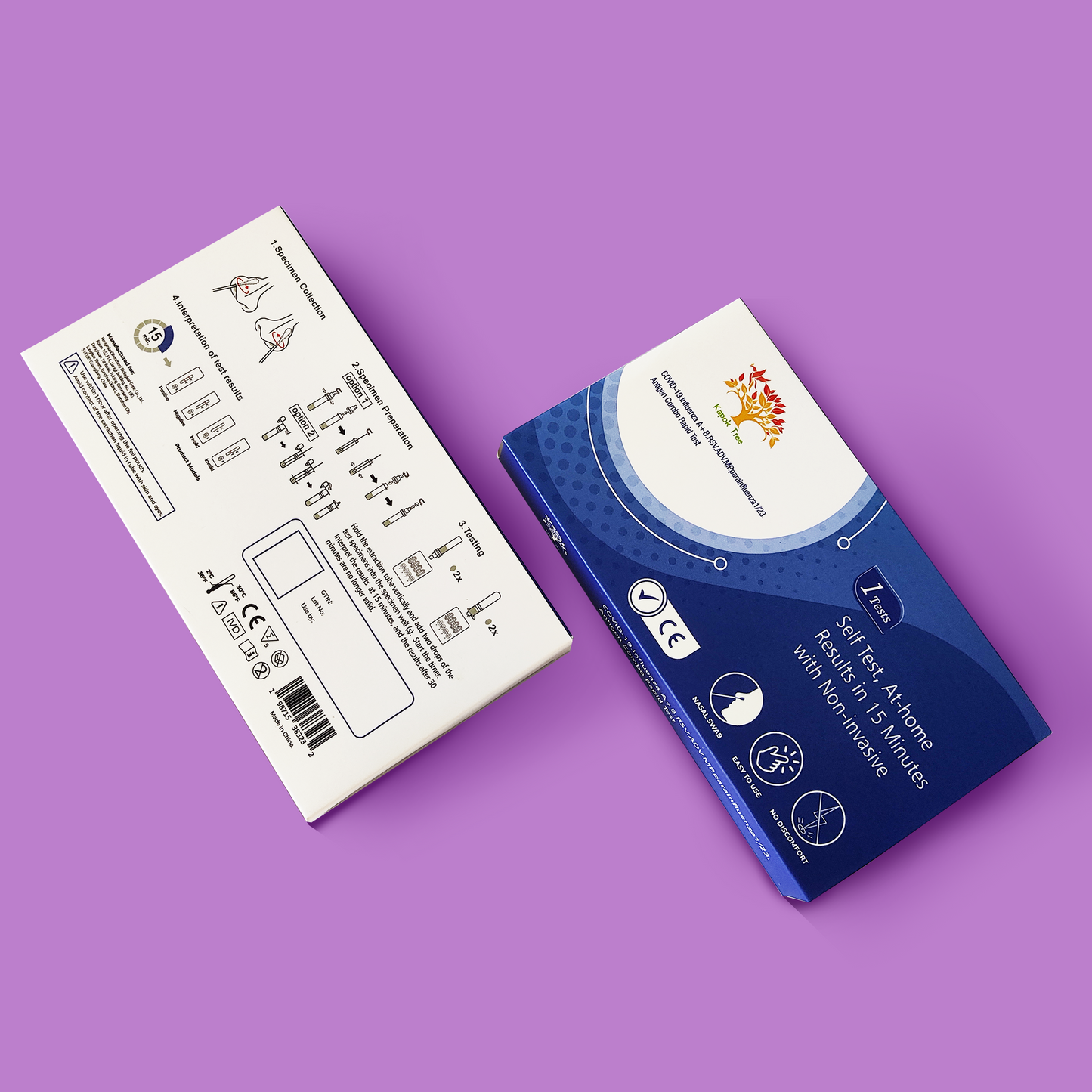 COVID-19 Influenza A+B RSV ADV MP Parainfluenza 1/23 Antigen Combo Rapid Test