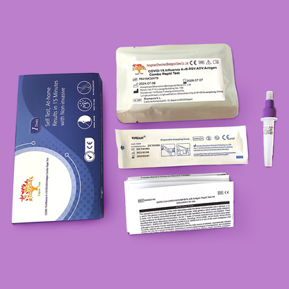 COVID-19.Influenza A+B.RSV.ADV.Antigen Combo Rapid Test