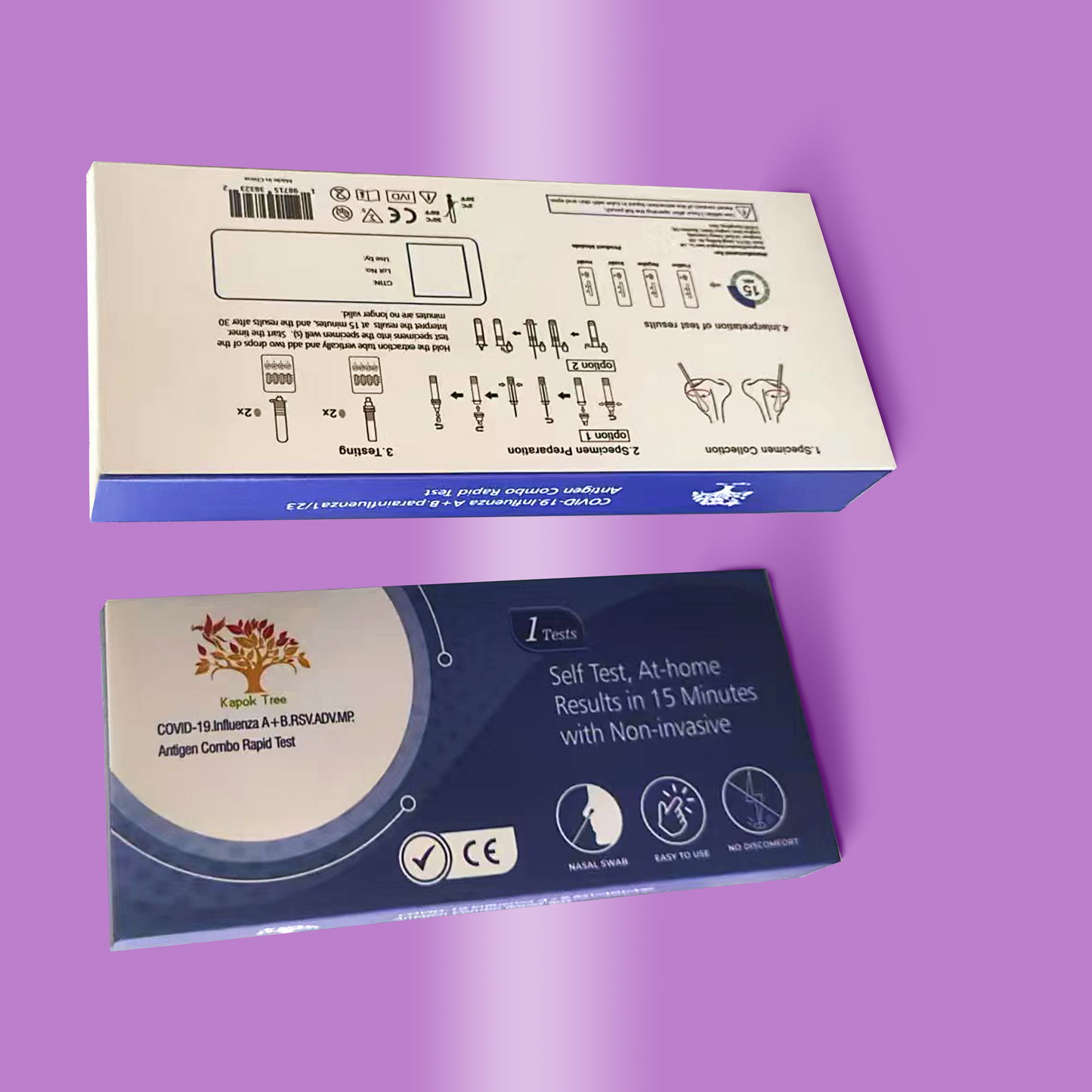 COVID-19 Influenza A+B RSV ADV MP Antigen Combo Rapid Test