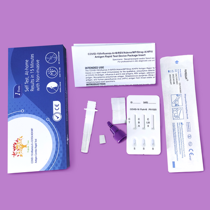 COVID-19 Influenza A+B Parainfluenza 1/23 Antigen Comba Rapid Test