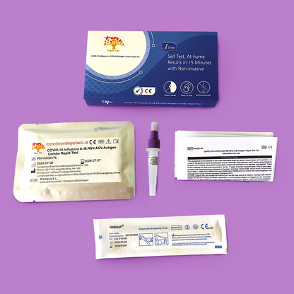 COVID-19.Influenza A+B.RSV.ADV.Antigen Combo Rapid Test