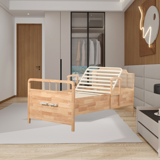 Wooden Manual Home Care Bed with 2Function HCEDJ16